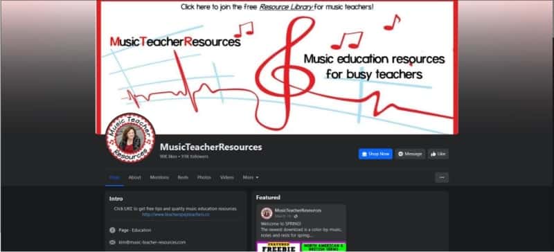 music teacher resources 4u